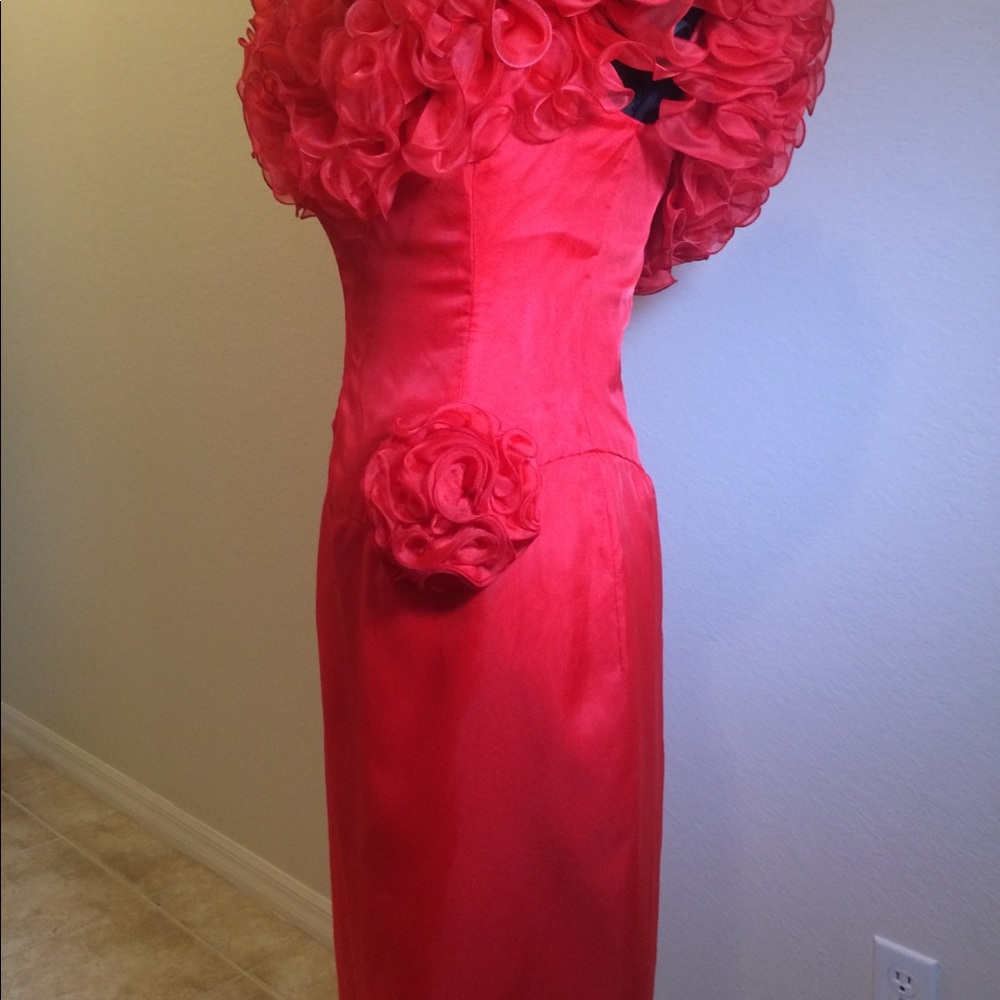 Vintage Red Designer Dress ONE of a kind ATLANTA - Picture 6 of 8